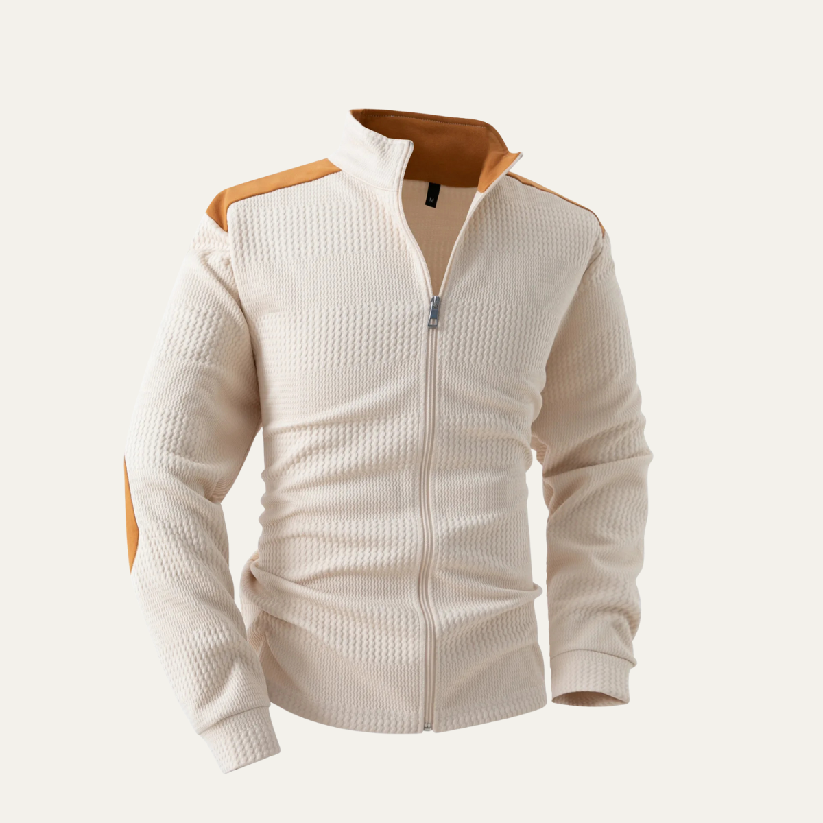 The Vernaccia Men’s Casual Lightweight Zip Up Knit Stand Collar Sweater