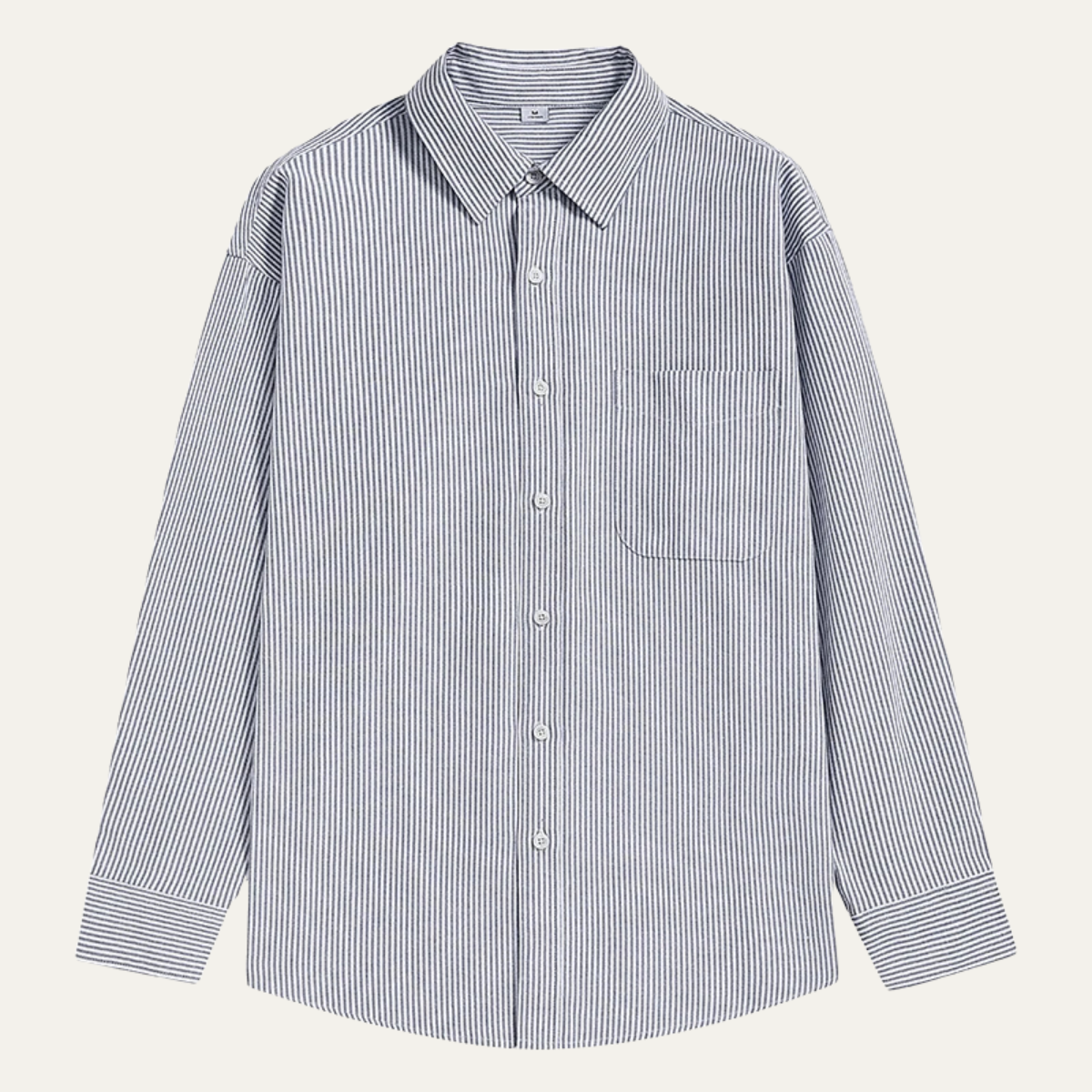 The Tenerife Men's Striped Shirt with Classic Collar and Pocket