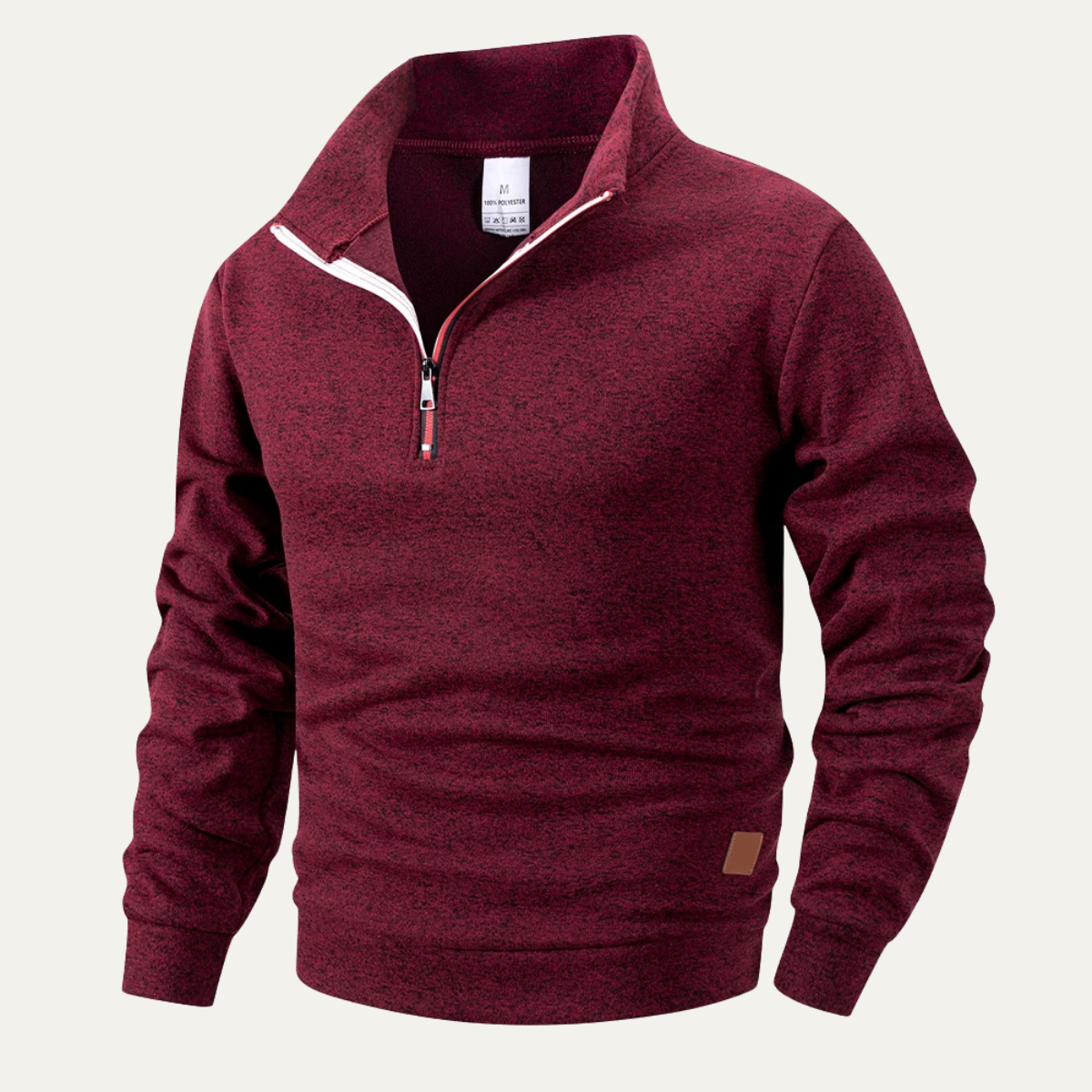 The Rapallo Men’s Half Zip Stand Collar Knitted Sweater