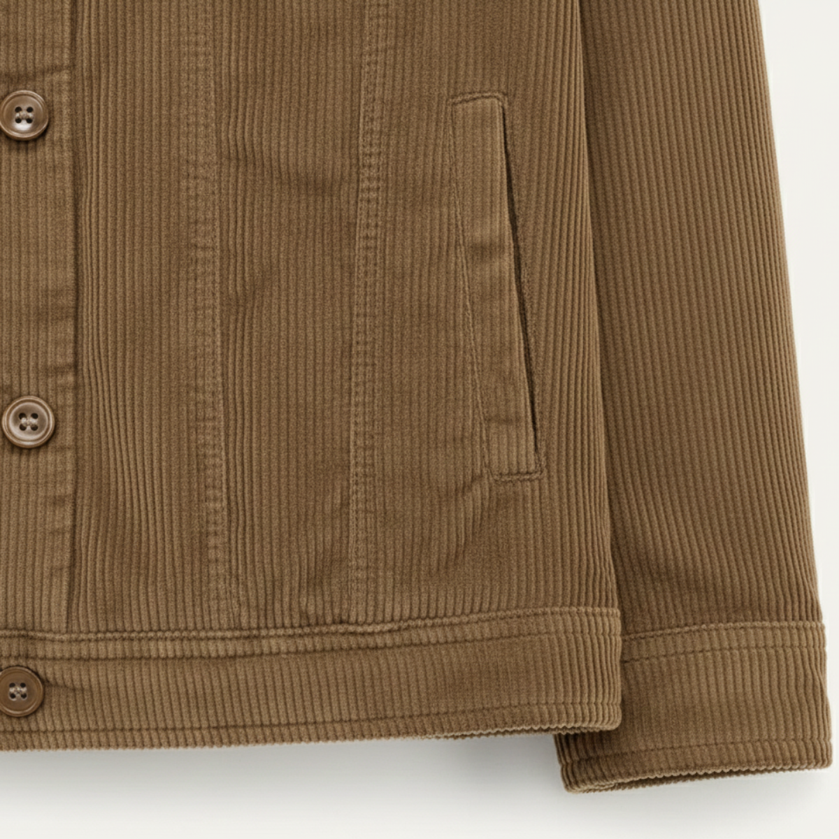 The Ponsacco Men’s Corduroy Fleece Lined Winter Jacket with Sherpa Collar