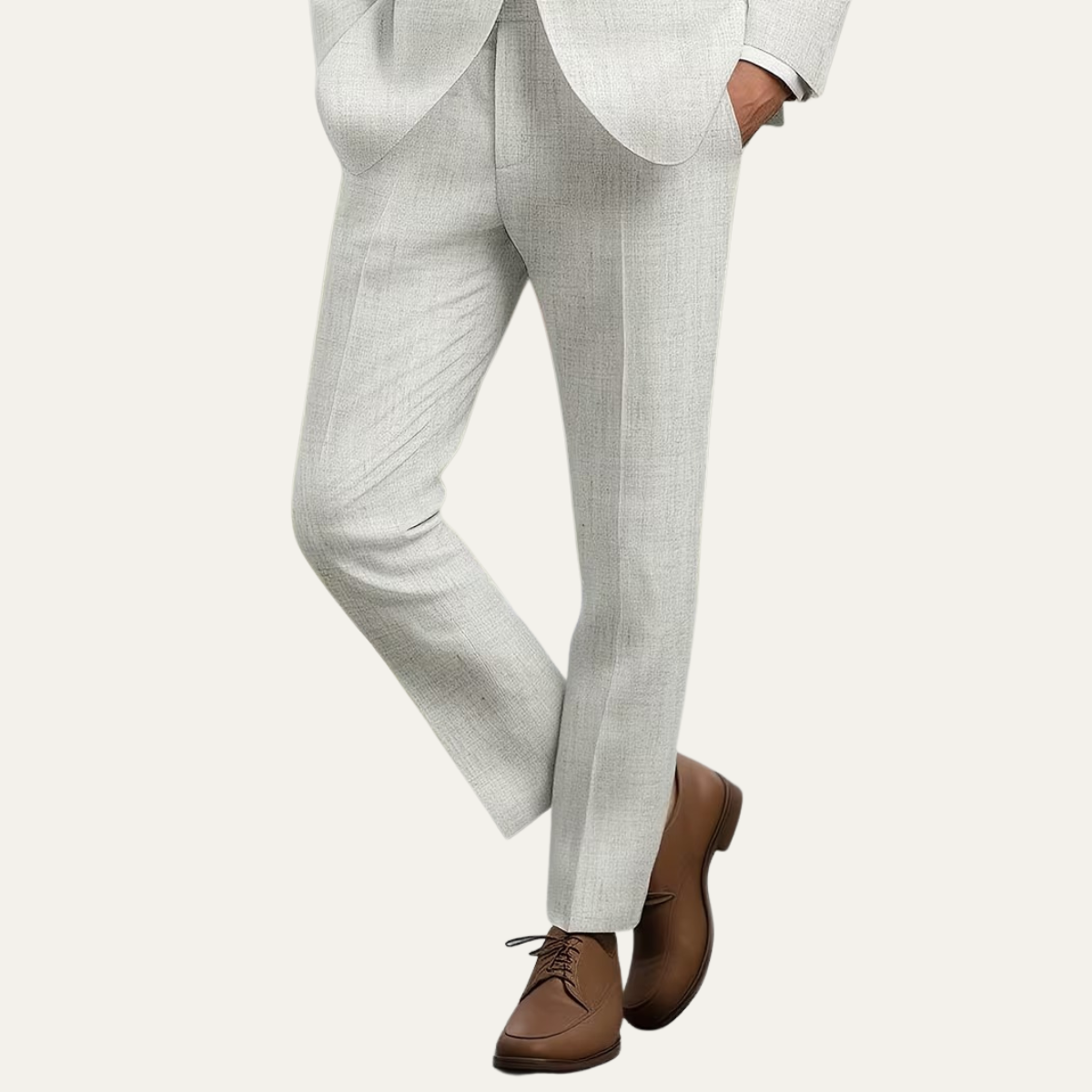 The Darwin Men’s Linen Blend Straight Leg Dress Pants