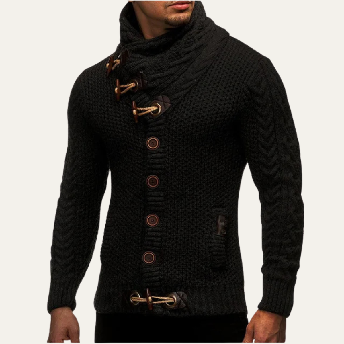 The Sorrento Men's Winter Knitted Buttoned Cardigan