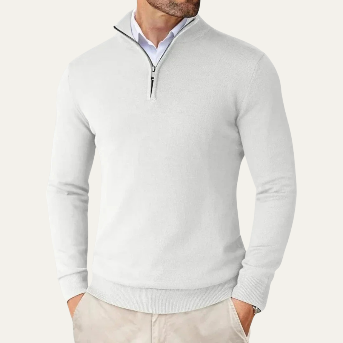 The Ballymoney Men's Half Zip Knit Casual Sweater