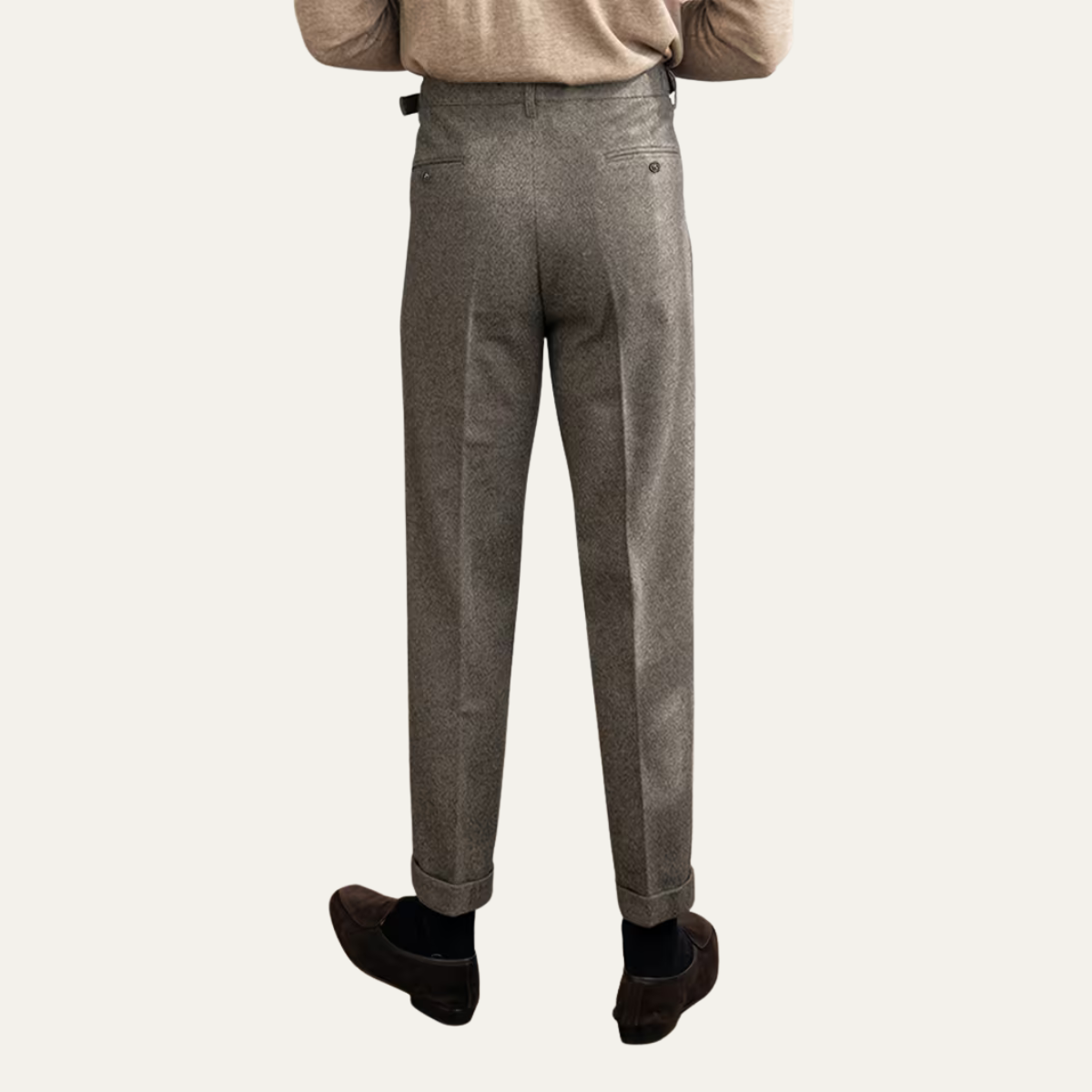 The Capitol Hill Men’s Pleated Straight Leg Smart Casual Dress Pants