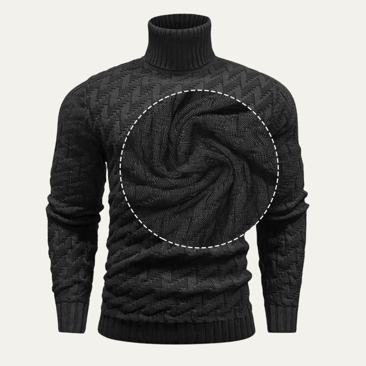 The Sussex Men’s Turtleneck Knit Warm Winter Sweater