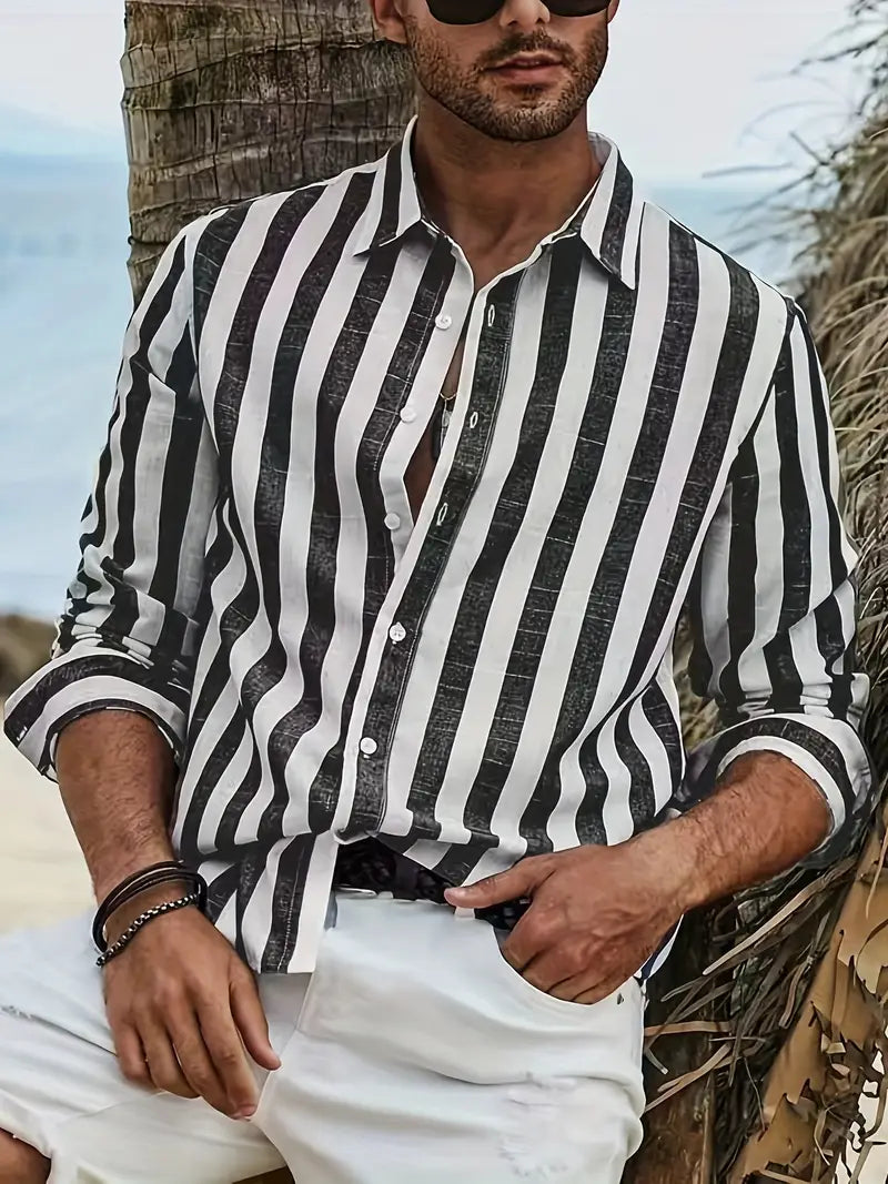 Giovanni Striped Cotton Shirt for Every Occasion
