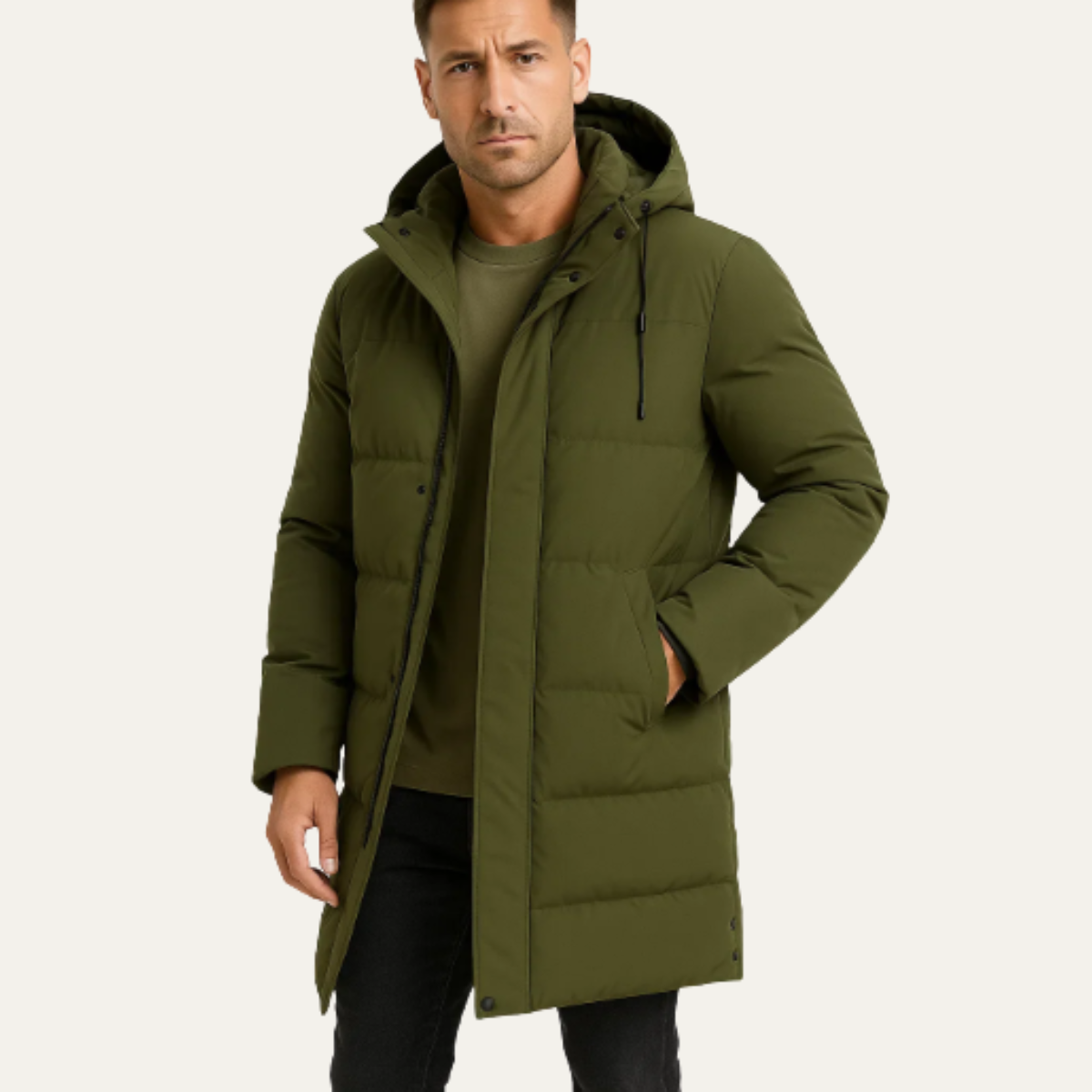 The Radnor Men’s Winter Puffer Hooded Parka Coat