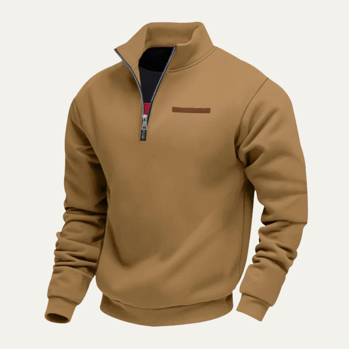 The Gallipoli Men’s Warm Stand Collar Half Zip Fleece Sweater