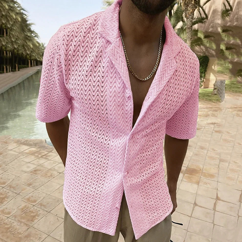 Riccardo | Men's Summer Shirt in Cool Cotton for Outdoor Wear
