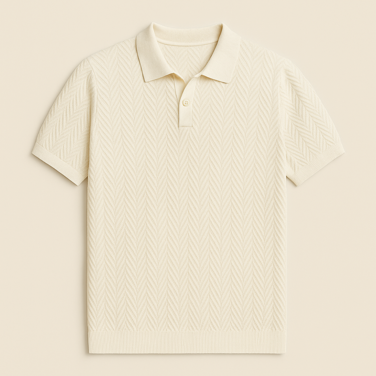 Men’s Casual Cotton Polo Shirt Vintage Style