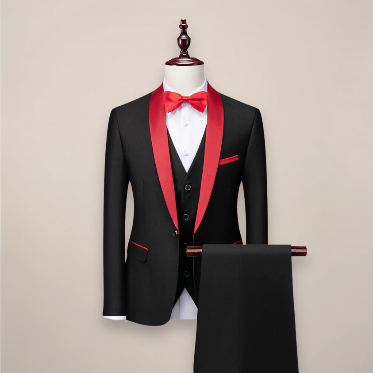 Men’s 3-Piece Slim Fit Tuxedo – Stylish Sophistication for Formal Events