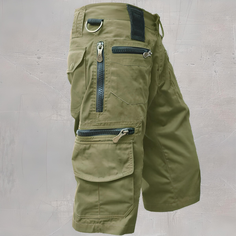 Men’s Multi-Pocket Cargo Shorts for Outdoor Adventures