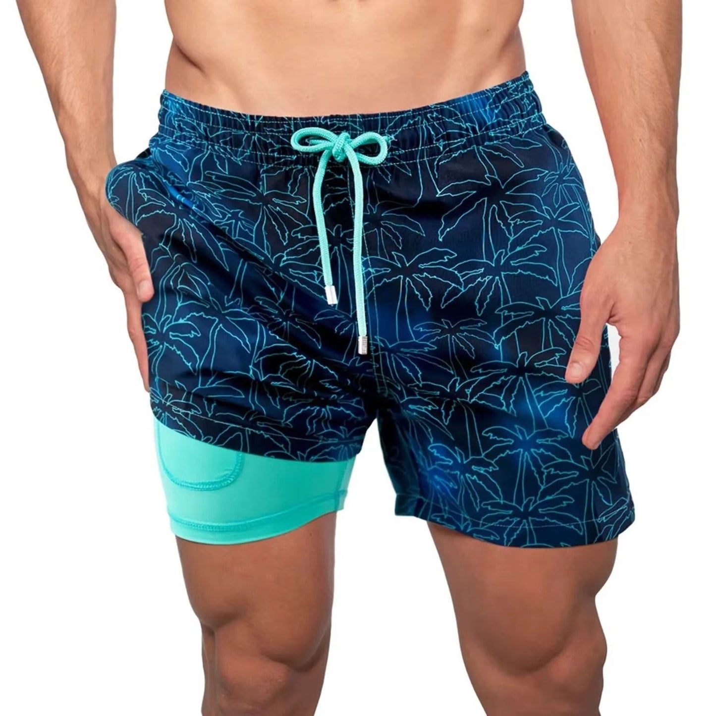Men's Mesh Lined Swimwear Shorts for Beach Activities