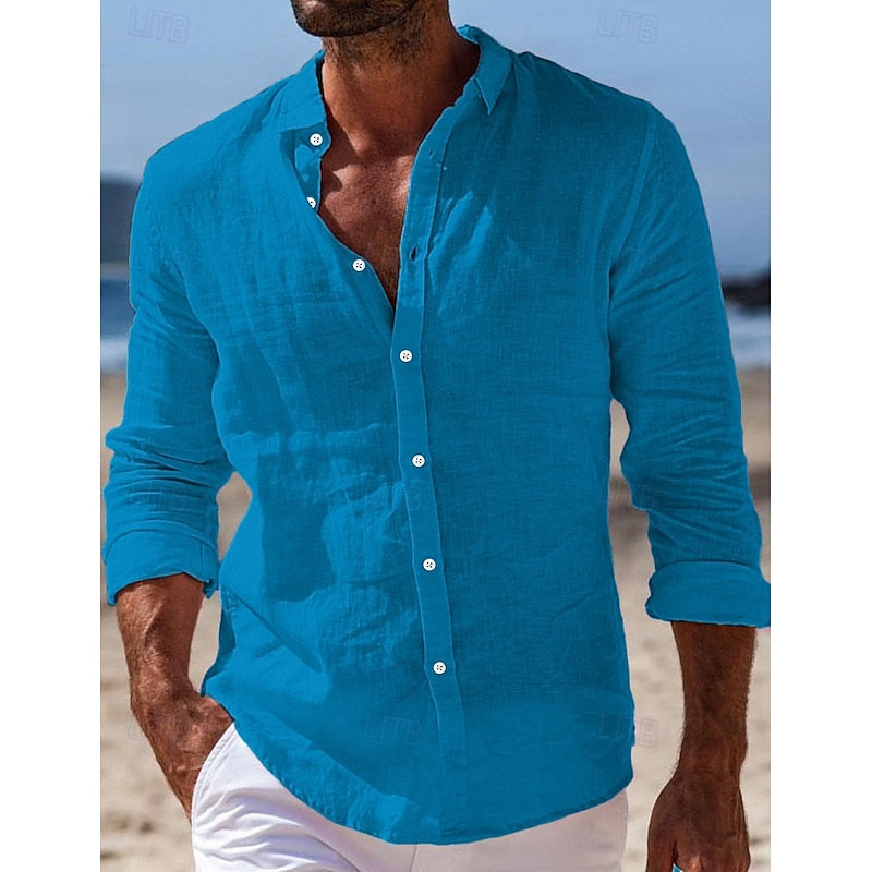 Men's Stylish Linen Shirt for Everyday Wear