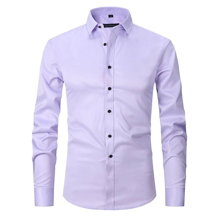 Men's Stretch Non-Iron Dress Shirt for Office & Events