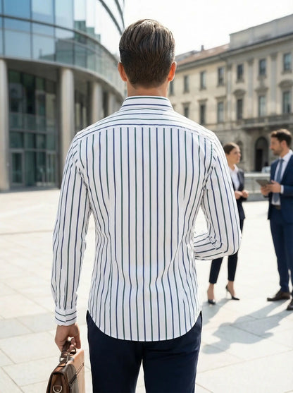 Hugo Striped Cotton Shirt for Smart-Casual Occasions