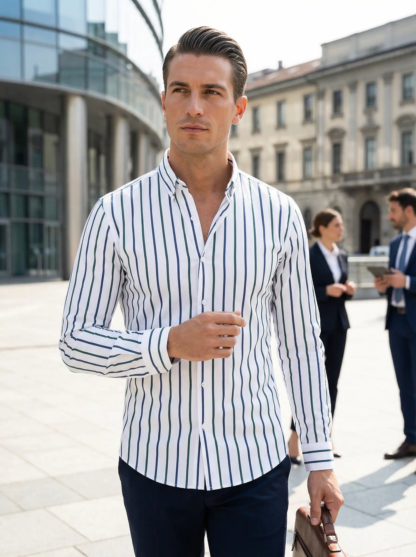 Hugo Striped Cotton Shirt for Smart-Casual Occasions