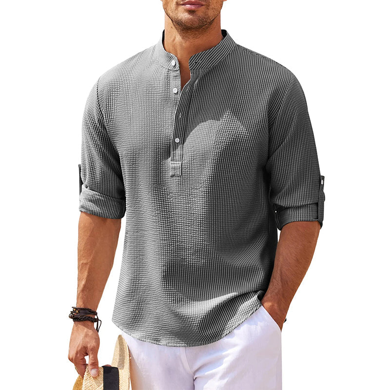 Classic Linen Henley Shirt for Every Occasion
