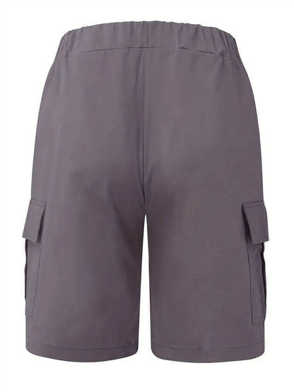 Men's Cargo Shorts with Drawstring and Ample Pockets for Outdoor Adventures