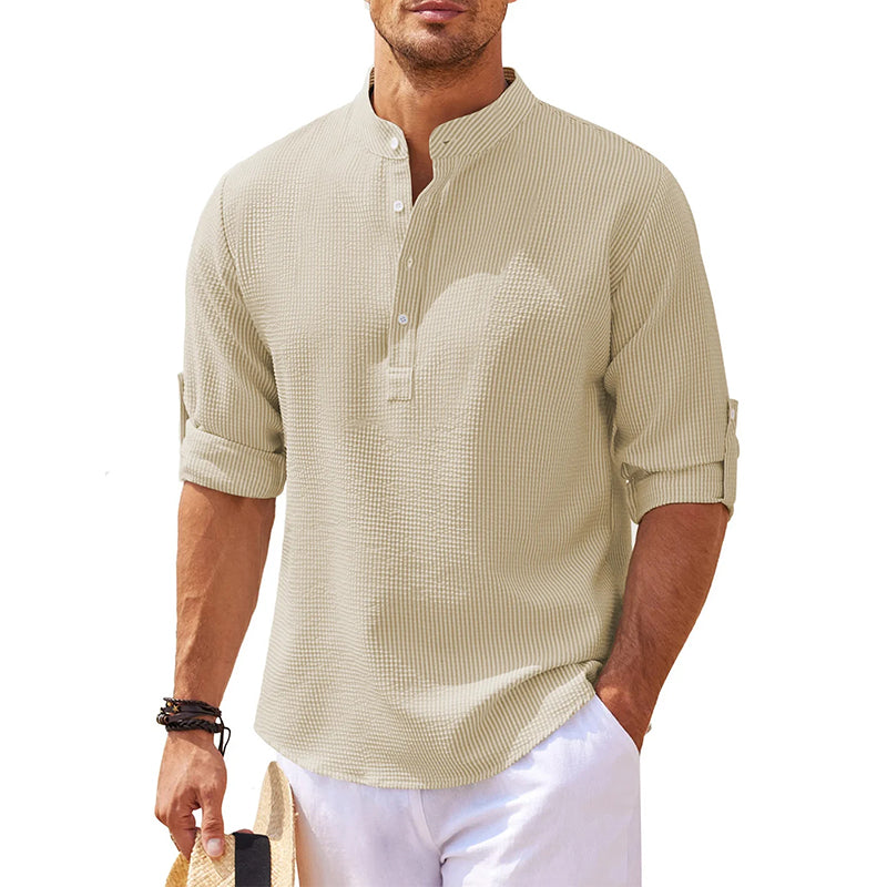Classic Linen Henley Shirt for Every Occasion