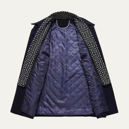 The Avebury Men's Smart Double Breasted Winter Trench Coat