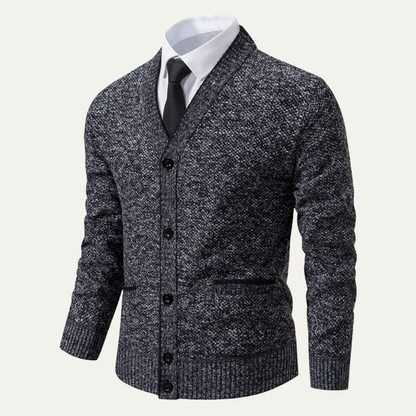 The Peschiera Men’s Knitted Casual V Neck Cardigan