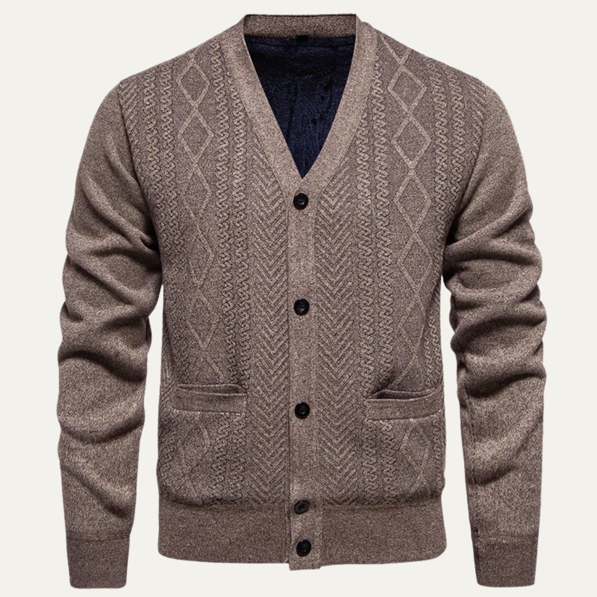 The Northwood Men’s V Neck Button U Soft Knit Cardigan