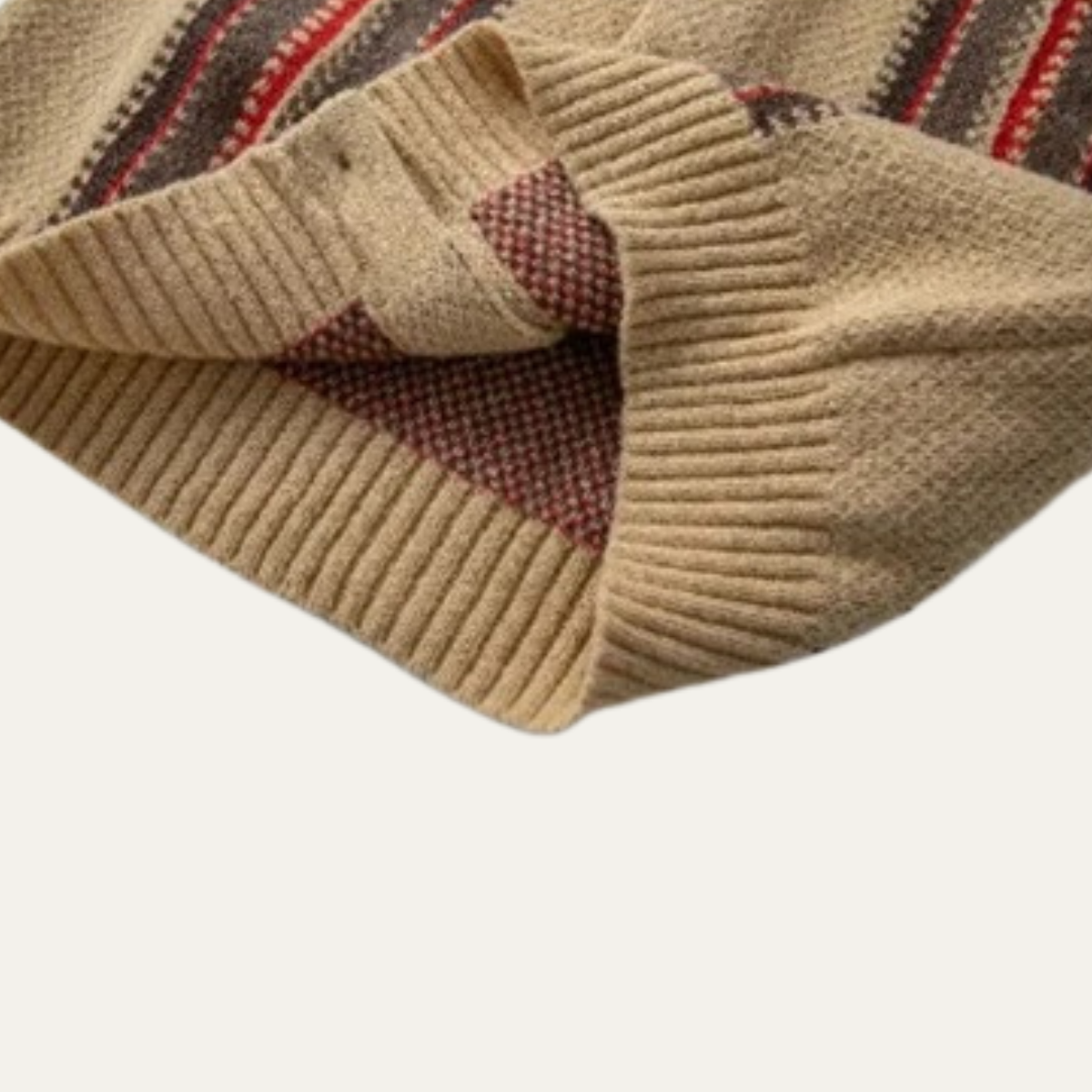 The Herculaneum Men’s Retro Shawl Striped Knit Cardigan