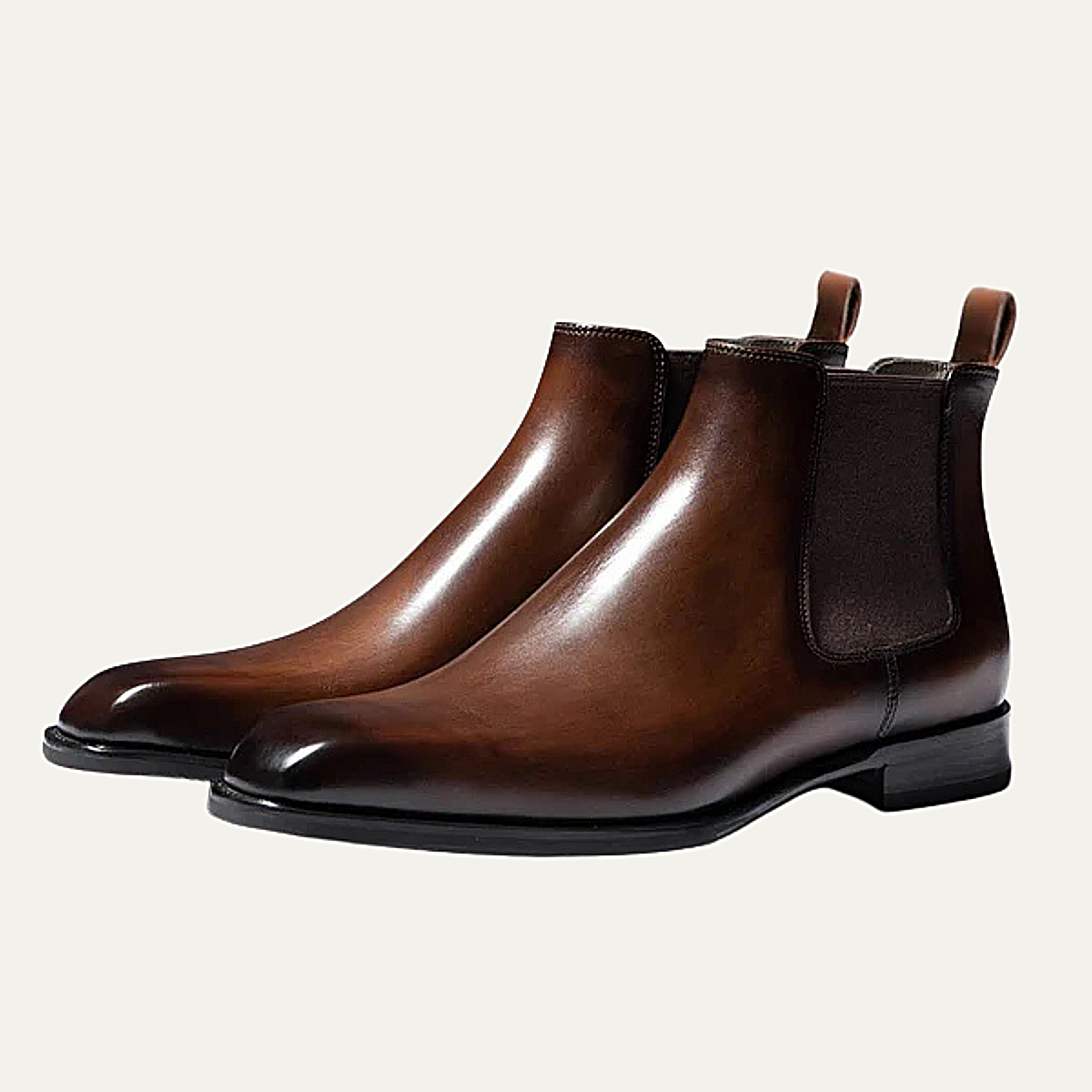 The Hawthorne Sleek Slip-On Ankle Leather Dress Boots