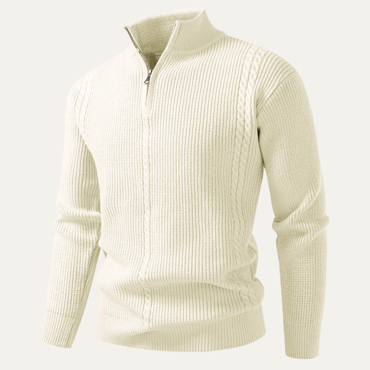 The Ashbury Men’s Stand Collar Half Zip Knit Sweater