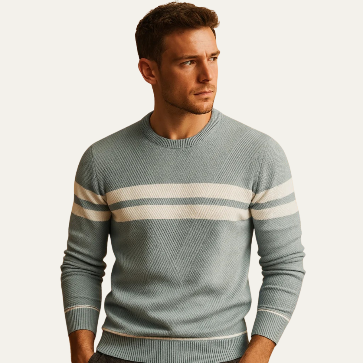 The Cambridge Knit Sweater with Stripes
