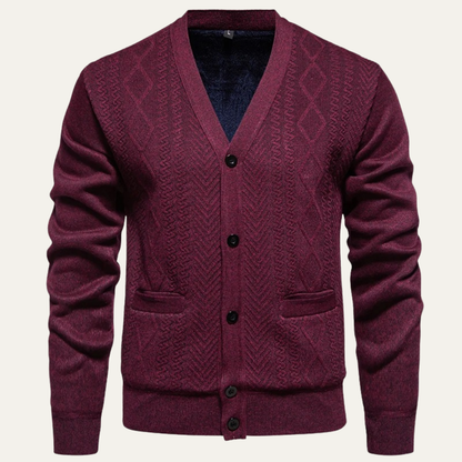 The Northwood Men’s V Neck Button U Soft Knit Cardigan