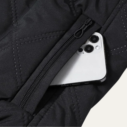 The Alston Men’s Quilted Jacket – Windproof Thermal Padded Coat with Fleece Lining