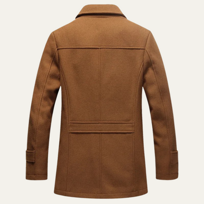 The Belgravia Men's Wool Blend Trench Coat with Quilted Lining