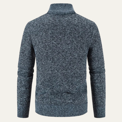 The Alford Men's Knitted Winter Zip  Cardigan
