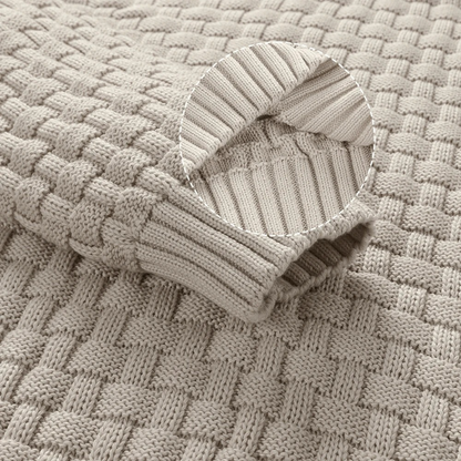 The Stirling Men's Textured Knit Winter Sweater