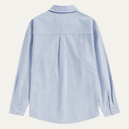 The Tenerife Men's Striped Shirt with Classic Collar and Pocket