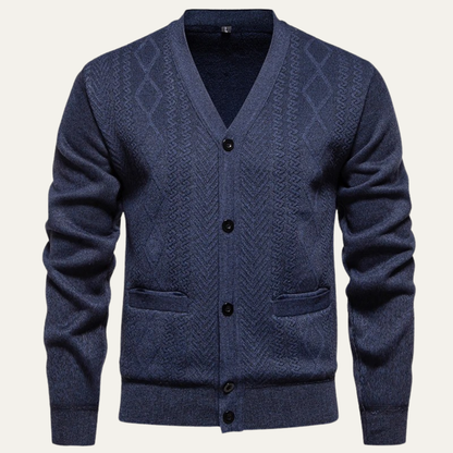 The Northwood Men’s V Neck Button U Soft Knit Cardigan