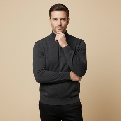The Warwick Quarter Zip Sweater for Men