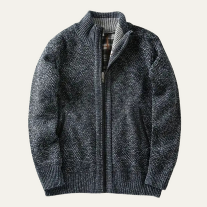 The Southwick Men's Chunky Knit Zip Layer Jacket
