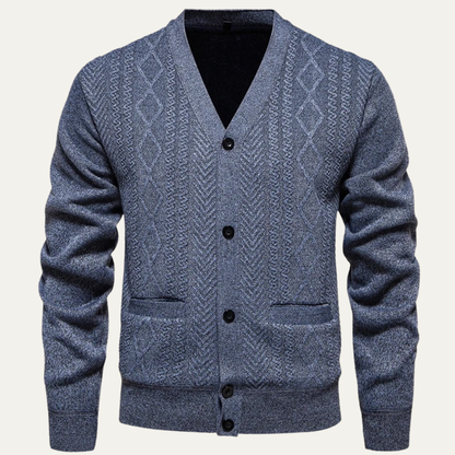 The Northwood Men’s V Neck Button U Soft Knit Cardigan