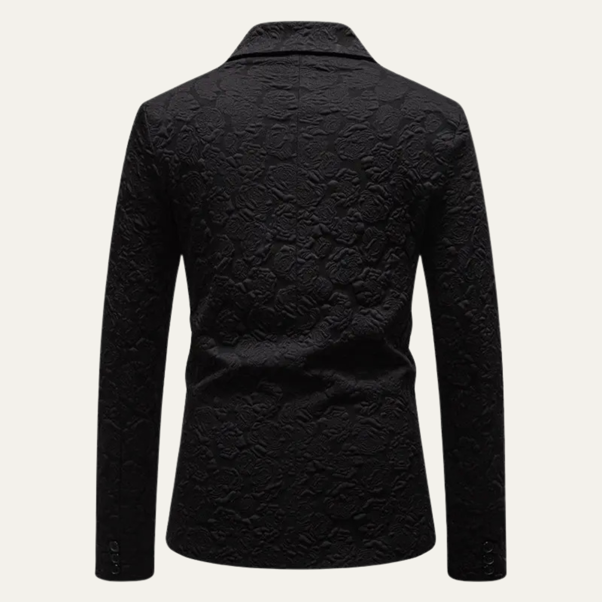 The Ceccano Men’s Casual Textured Rose Pattern Slim Fit Blazer