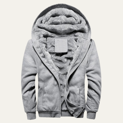 The Taormina Men’s Winter Fleece Line Zip Up Hoodie Jacket
