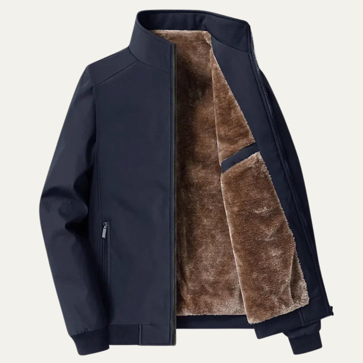 The Sleyever Men’s Elegant Warm Fleece Lining Jacket