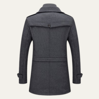 The Aberdeen Men’s Wool Blend Double Layer Coat