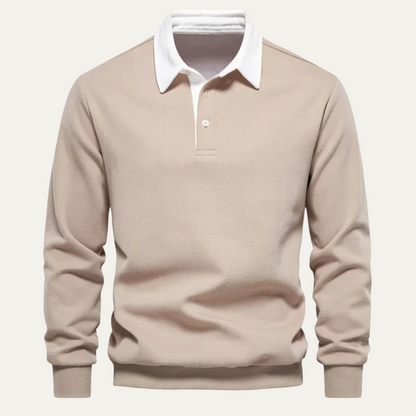 The Chelsea Men’s Long Sleeve Polo – Classic Knit Shirt