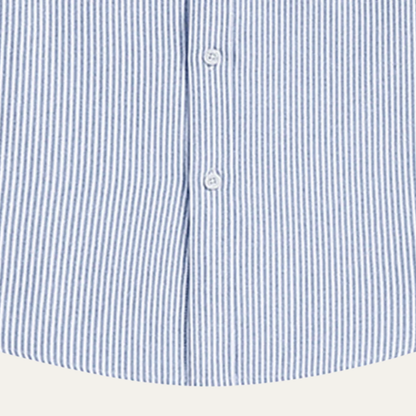 The Tenerife Men's Striped Shirt with Classic Collar and Pocket