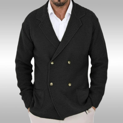 The Pisa Men’s Smart Casual Double Breasted Knit Cardigan