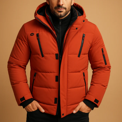 The Waverly Men’s Waterproof Warm Puffer Jacket with Hood