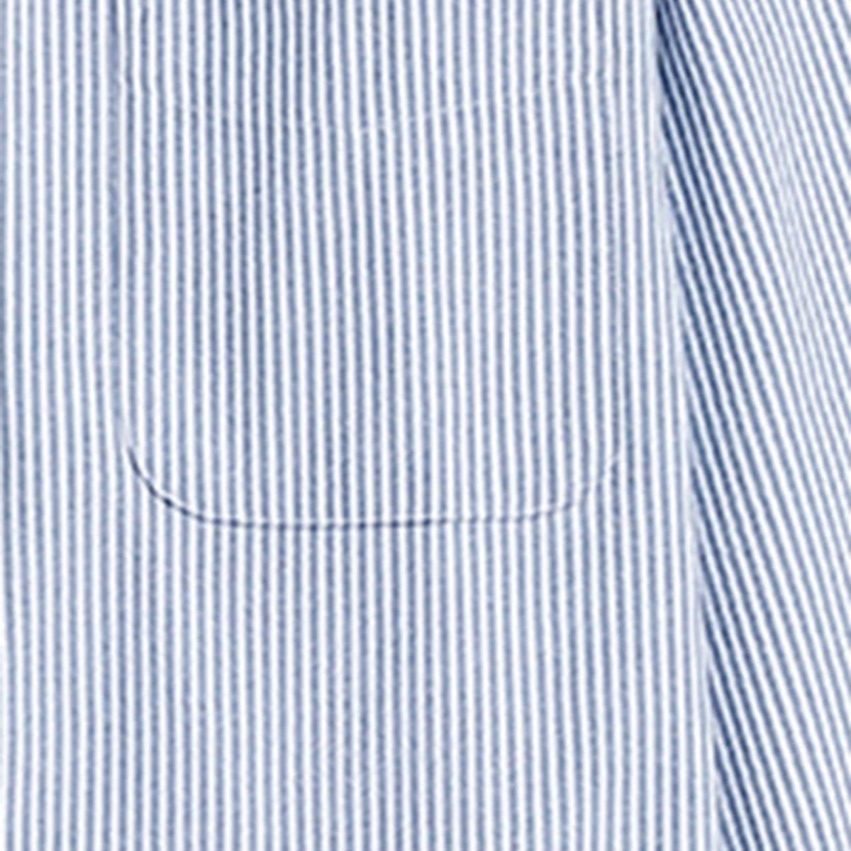 The Tenerife Men's Striped Shirt with Classic Collar and Pocket